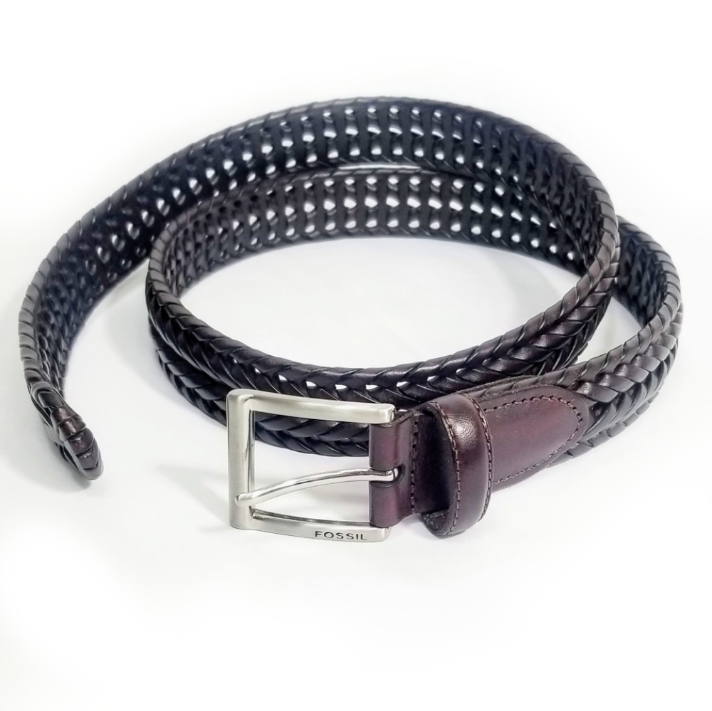 Men's Fossil "Myles" Braided Belt